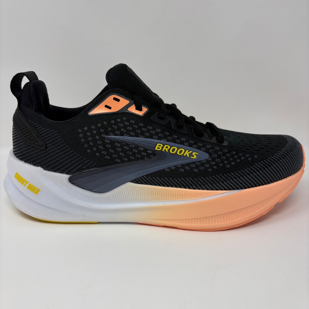 Brooks Ghost Max 4 Women's Size 11 Black Peach Running Shoes (1204851B026)
